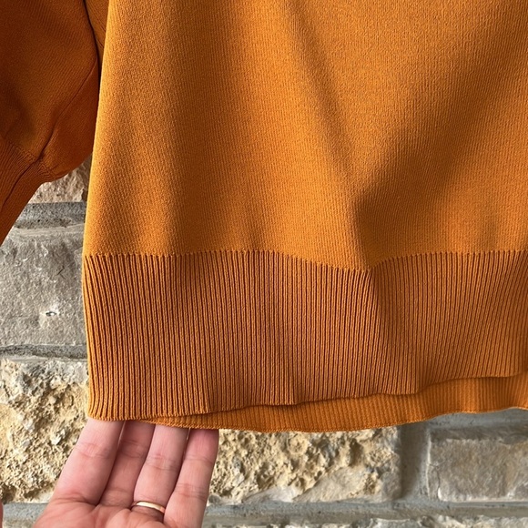 Eva Mendes Mustard Yellow Square Neck Crop Top Size Large - Picture 4 of 12